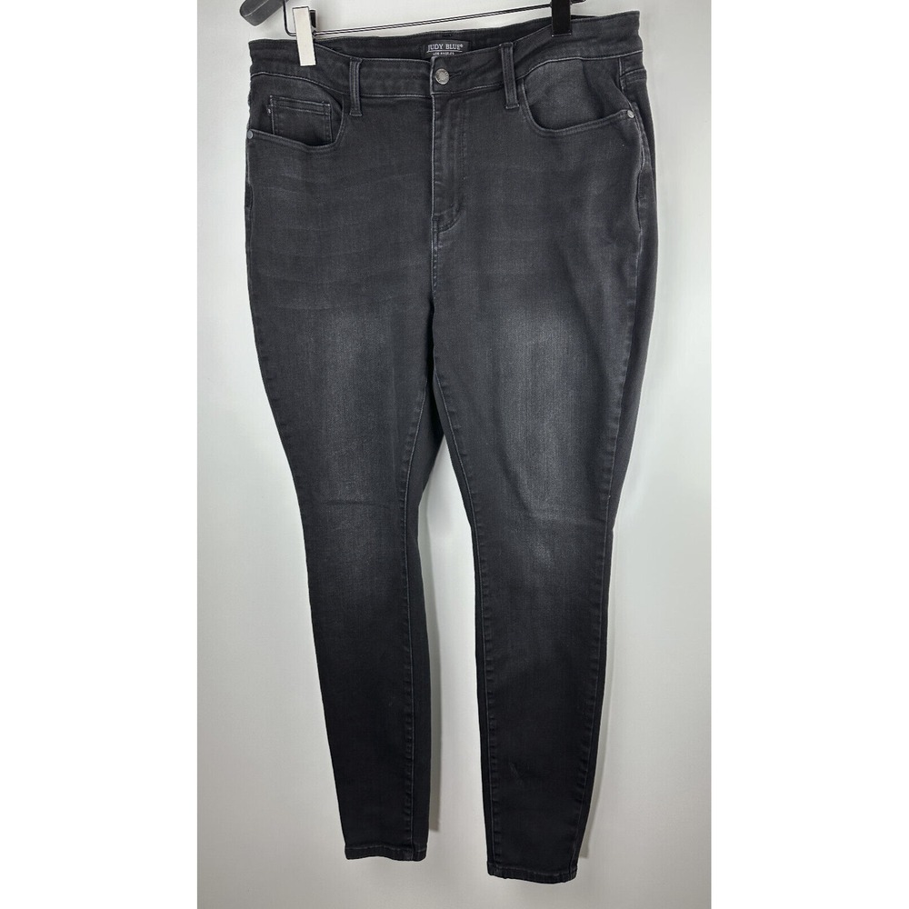 Judy Blue High Rise Skinny Black Denim Jeans Jb88450 Women's Plus Size 20W 20 - Picture 14 of 14